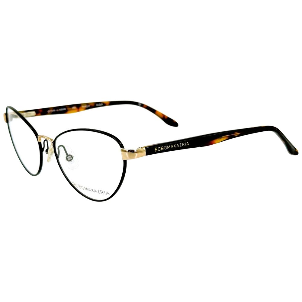 BCBG Maxazria Paisley Womens Metal Eyeglass Frame Black 52-16